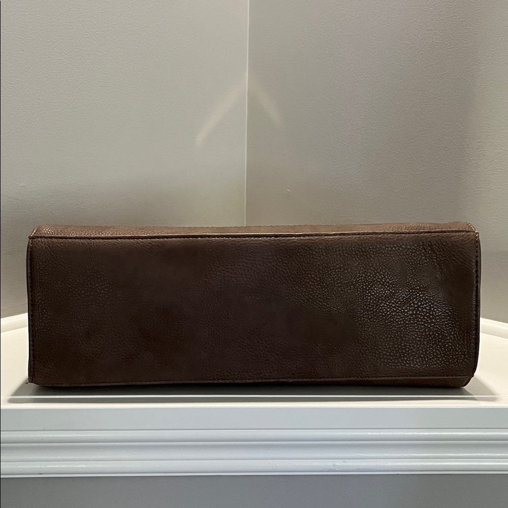 Call It Spring Top Handle Tote with Crossbody Strap Vegan Leather Taupe - Picture 15 of 17